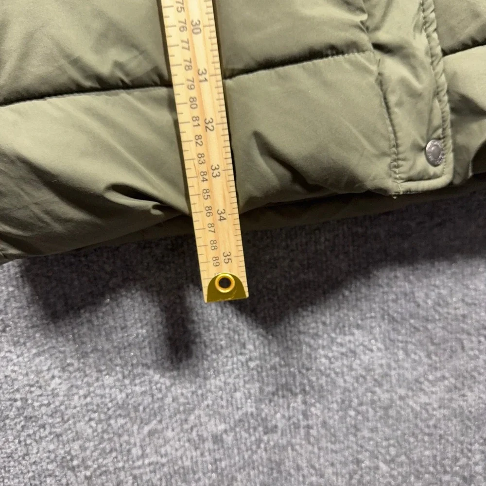 Abercrombie Fitch Jacket Womens Extra Small Ultra Parka Sherpa Lined Olive Green